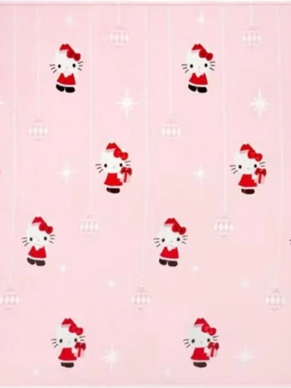 Sanrio Hello Kitty Pink Holiday Ornament Silk Touch Throw Blanket